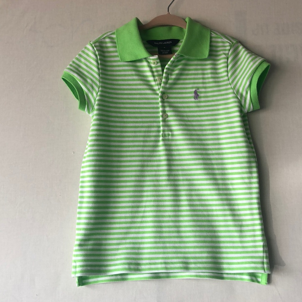 Green Ralph Lauren Polo shirt 6T